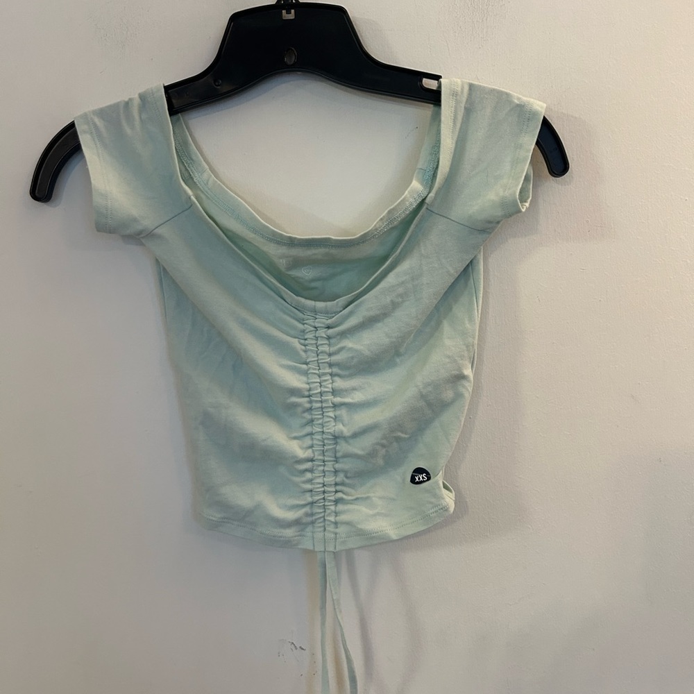 NWOT Hollister XXS Mint Green Cropped Top
